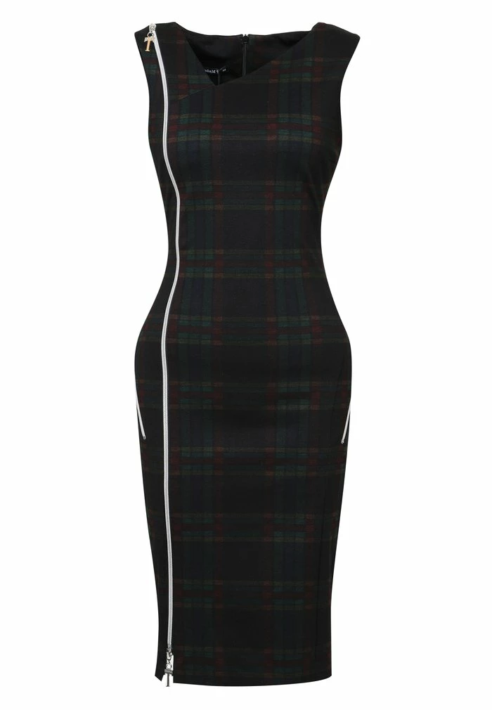 Madam-T KALETA - Robe Fourreau - Grün Schwarz 7 Madam-T KALETA - Robe Fourreau - Grün Schwarz – Image 7