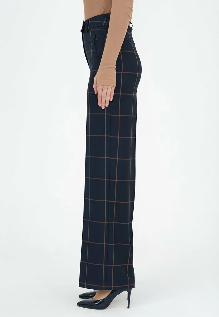 Madam-T Pantalon Classique - Blue Brown 4 Madam-T Pantalon Classique - Blue Brown – Image 4