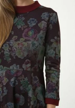 Madam-T SAMBRA - Robe De Jour - Wein Rot, Grün -Madam-T Soldes 2022 6ffddc3c6afe40bf9c6a1b9b73cb7ff6