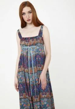 Madam-T Robe De Jour - Blau Rot -Madam-T Soldes 2022 7008e72cab7d4cbdb5d653e8d5990067