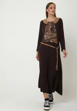 Madam-T CHANTA - Robe En Jersey - Braun