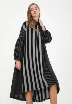 Madam-T Robe De Jour - Grau, Schwarz