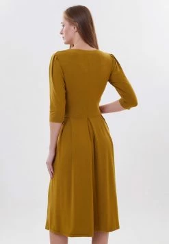 Madam-T Robe Fourreau - Senf -Madam-T Soldes 2022 7115a64cb0194ef0b5e2307499e3ac44