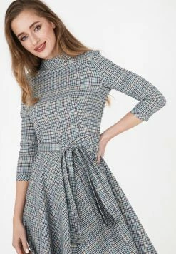 Madam-T Robe De Jour - Grau Gelb -Madam-T Soldes 2022 713bbea9fecd4aea9cf5008e32dbde15