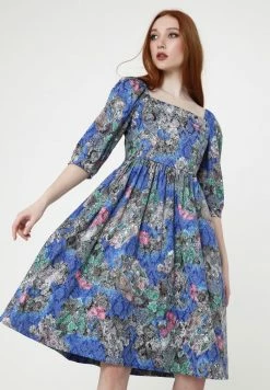 Madam-T CHANTALE - Robe De Jour - Kornblume Blau/rosa -Madam-T Soldes 2022 714b9c8f454a4155851dc31ec5199fdd