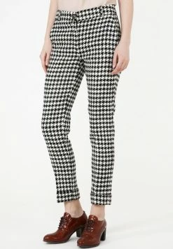 Madam-T MARIO - Chino - Weiß Schwarz