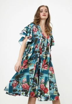 Madam-T Robe De Jour - Aqua Rot -Madam-T Soldes 2022 71a26bc7f1db434ba6a207b6c301afa6