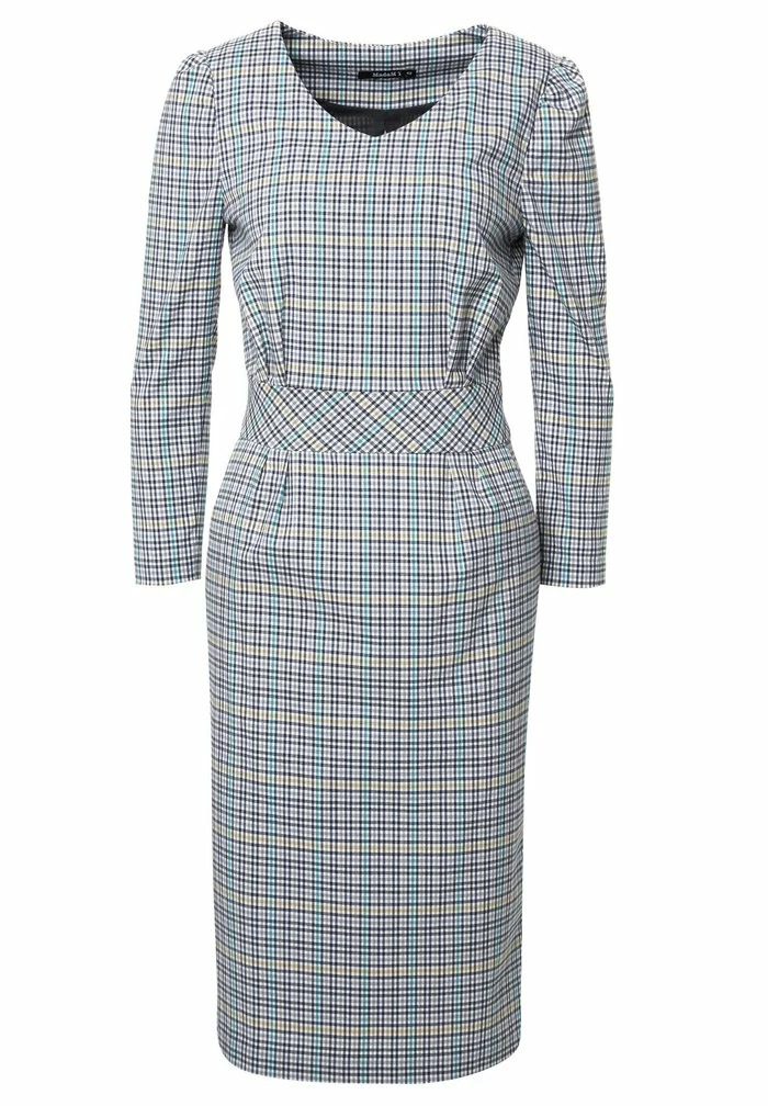 Madam-T Robe Fourreau - Grau Gelb 7 Madam-T Robe Fourreau - Grau Gelb – Image 7