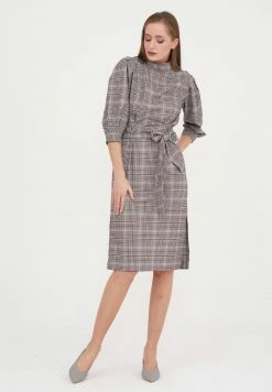 Madam-T MARENA - Robe De Jour - Grünes Leder/ Olegine Rot -Madam-T Soldes 2022 71cebe5e4c2a4dce95d21abb3cfd4834