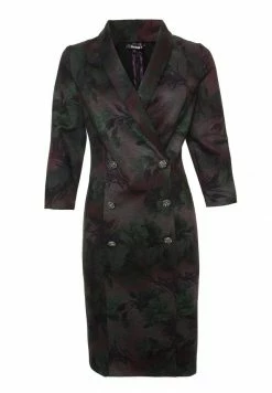 Madam-T KONTATA - Robe Fourreau - Grün, Pflaume -Madam-T Soldes 2022 723bc0d7a86941c29238083ef7afe9de