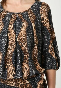 Madam-T Robe Longue - Braun, Grau -Madam-T Soldes 2022 725aa2862f784fcea2f00602a8af4d75