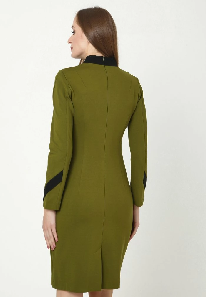 Madam-T Robe En Jersey - Khakifarben 3 Madam-T Robe En Jersey - Khakifarben – Image 3