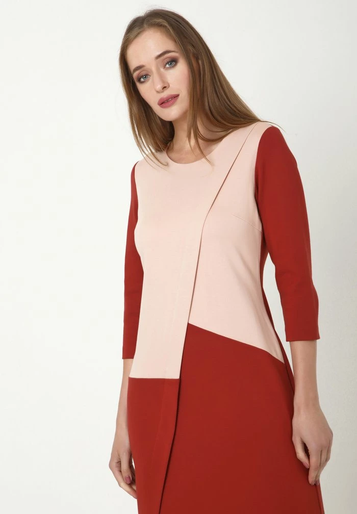 Madam-T ELMA - Robe En Jersey - Pfirsich Terrakotta 5 Madam-T ELMA - Robe En Jersey - Pfirsich Terrakotta – Image 5