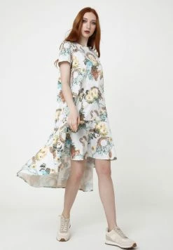 Madam-T Robe De Jour - Milchig, Hellbraun -Madam-T Soldes 2022 72c7174d6a21481ebd0205ad4df7a832