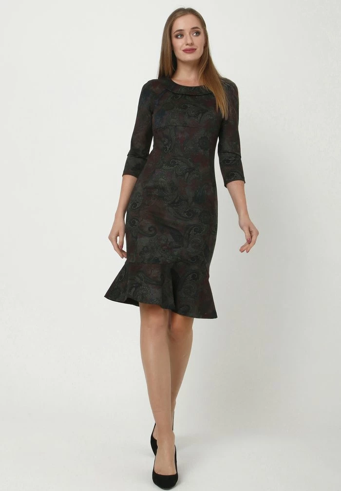 Madam-T DEVENTA - Robe En Jersey - Pflaume, Grün 6 Madam-T DEVENTA - Robe En Jersey - Pflaume, Grün – Image 6