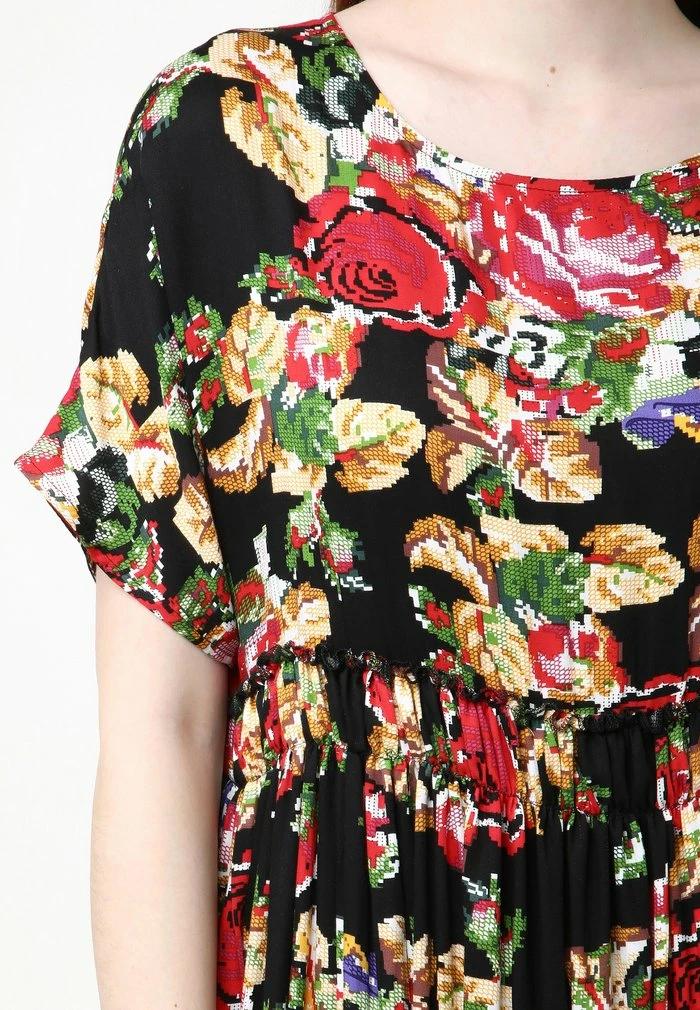 Madam-T OFELIA - Robe De Jour - Schwarz Burgund 8 Madam-T OFELIA - Robe De Jour - Schwarz Burgund – Image 8