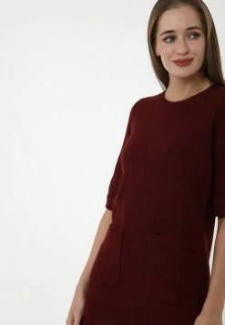 Madam-T MILANIA - Robe Pull - Dunkel Weinrot -Madam-T Soldes 2022 73ba57204f984ae0a31cbf7aae376d55