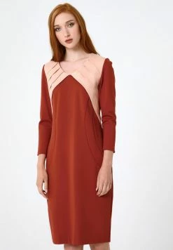 Madam-T Robe De Jour - Terrakotta, Pfirsich