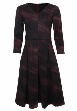 Madam-T KITSA - Robe En Jersey - Lila Schwarz -Madam-T Soldes 2022 7416d7ed052341d7bc0f3a1591826246