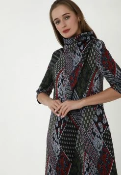 Madam-T LEELINA - Robe De Jour - Khaki, Rot -Madam-T Soldes 2022 74331da1d49540a186d5752eae4db8cd