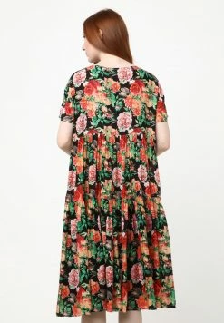 Madam-T ABELYA - Robe De Jour - Schwarz, Orange -Madam-T Soldes 2022 7462825fada84c34bdbe260cde660b6d