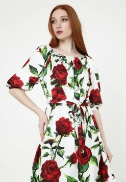 Madam-T GREENELLA - Robe De Jour - Milchig, Rot -Madam-T Soldes 2022 748aa0906576451eb6021108e31f284c