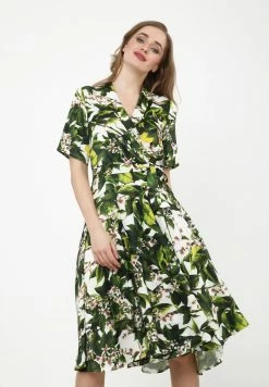 Madam-T Robe De Jour - Milchig/khaki -Madam-T Soldes 2022 74b8bf1906d6464ea37268f062eebb5d