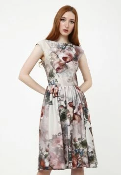 Madam-T Robe De Jour - Beige/braun