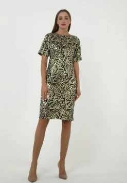 Madam-T ALTEA - Robe De Jour - Ocker Khaki