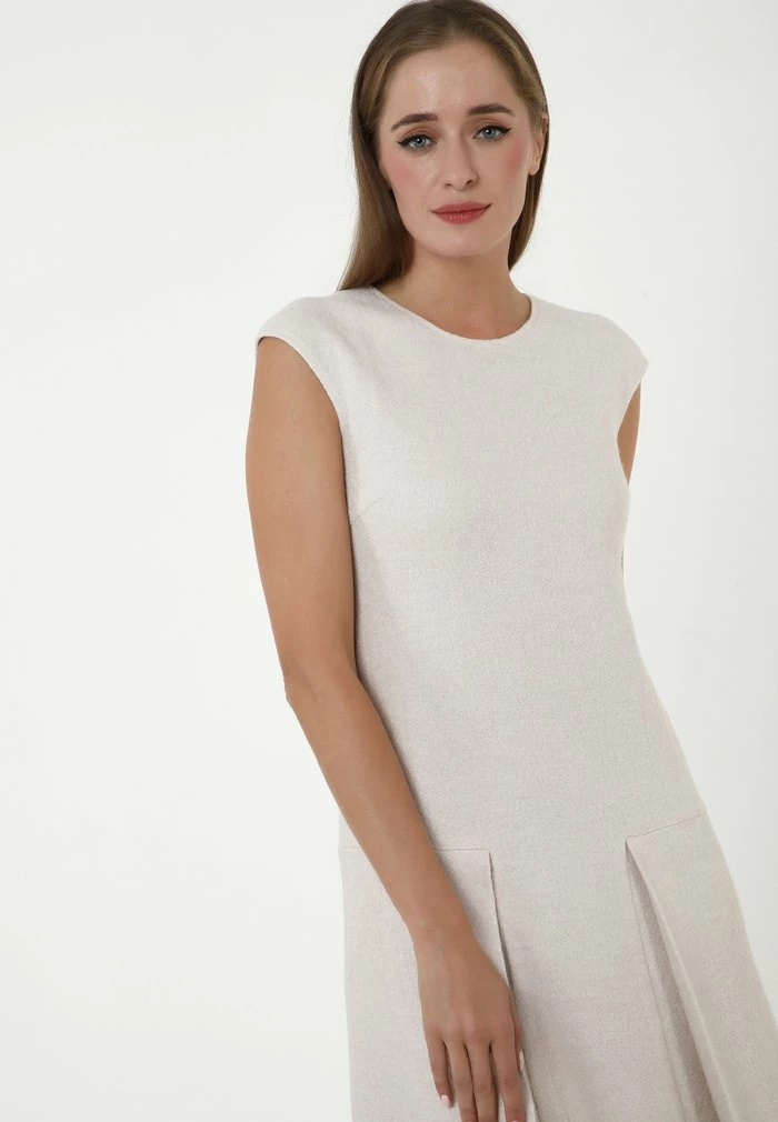 Madam-T GASCONA - Robe De Jour - Creme 5 Madam-T GASCONA - Robe De Jour - Creme – Image 5