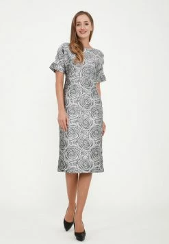 Madam-T ALTEA - Robe Fourreau - Grau -Madam-T Soldes 2022 74fbbe6ceedd41c6a92fbe8273425563