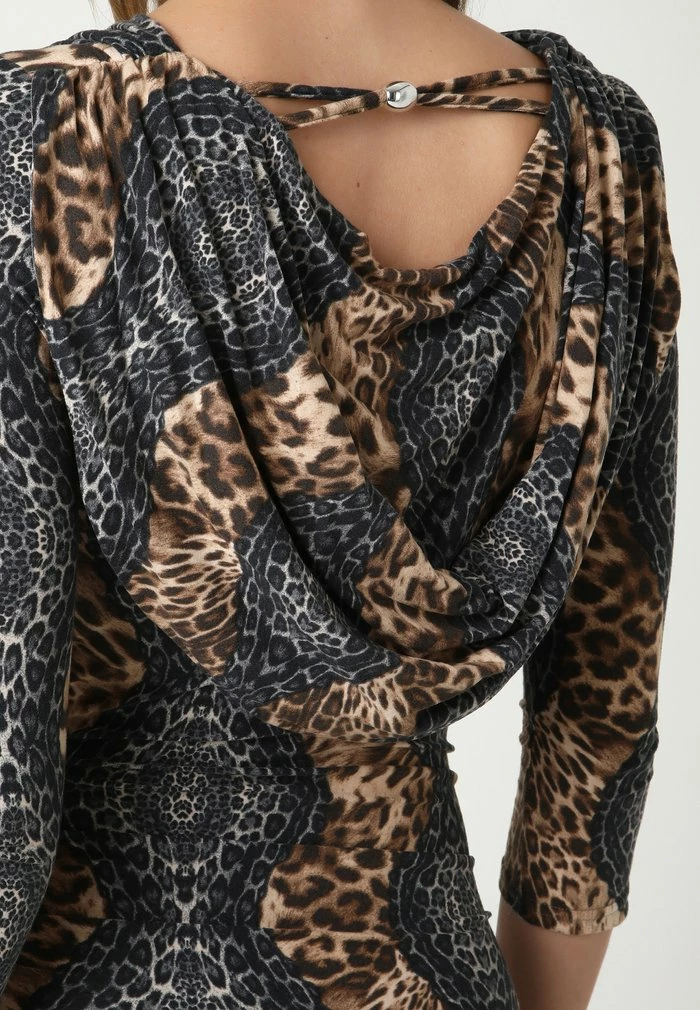 Madam-T ARAGURIA - Robe Longue - Grau, Braun 7 Madam-T ARAGURIA - Robe Longue - Grau, Braun – Image 7