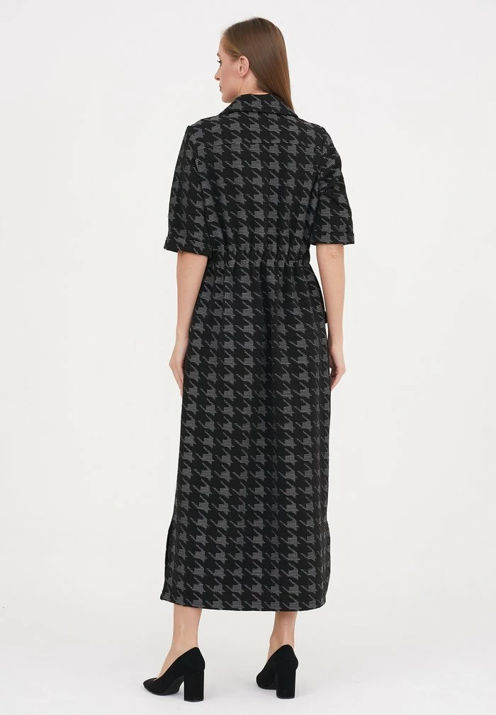 Madam-T ORSOLA - Robe Chemise - Schwarz/weiß 3 Madam-T ORSOLA - Robe Chemise - Schwarz/weiß – Image 3