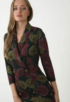 Madam-T KONTATA - Robe Fourreau - Schwarz/weinrot -Madam-T Soldes 2022 7566ab45c3664f9c91079a8a048ee98e