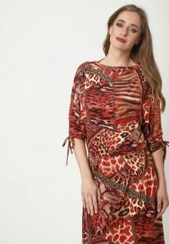 Madam-T VIKARA - Robe Longue - Rot, Schwarz -Madam-T Soldes 2022 756a13fc8d2b43c0b356ebabb9832405