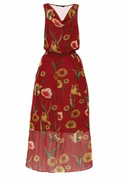 Madam-T ZAKIA - Robe De Jour - Wein Rot, Gelb -Madam-T Soldes 2022 7631bcf212f24e4f9f32b1b6b151e3ca