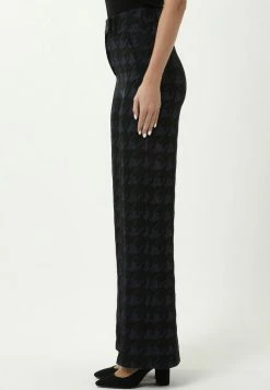 Madam-T MARIL - Pantalon Classique - Schwarz/blau -Madam-T Soldes 2022 765d1324e3c443cbb21470a7c3bb060a