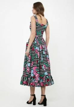 Madam-T Robe De Jour - Schwarz, Rosa -Madam-T Soldes 2022 76d0d6ba339d49a7b5392935ae10c3a3