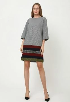 Madam-T MILANIKA - Robe De Jour - Grau, Rot -Madam-T Soldes 2022 772194c4efb24365b7fb931514c259df