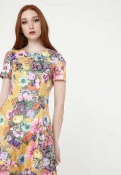 Madam-T Robe De Jour - Senf Rosa -Madam-T Soldes 2022 77407561e1514f05963e93621e11fb64