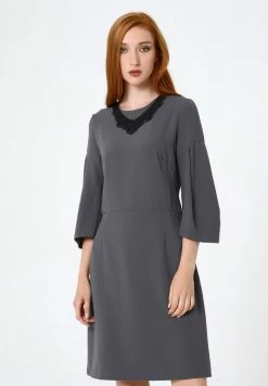 Madam-T VERGINI - Robe De Jour - Dunkelgrau