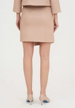 Madam-T BLOGA - Jupe Portefeuille - Beige -Madam-T Soldes 2022 783b7ea0b184419583228f58529f70a4