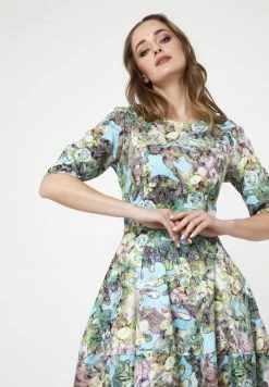 Madam-T Robe De Jour - Hellblau/ Grün -Madam-T Soldes 2022 7864755006c34ba581a43042ced611be