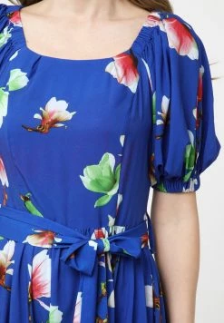 Madam-T KAMEYA - Robe Longue - Indigo/rot -Madam-T Soldes 2022 7868b3d9cda94deb9d8b203835918bb4