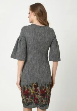 Madam-T Robe De Jour - Grau Gelb -Madam-T Soldes 2022 78c3cc43474542eca1bf63527e31a06e