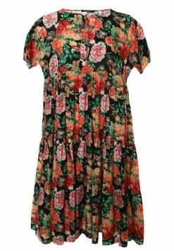 Madam-T ABELYA - Robe De Jour - Schwarz, Orange -Madam-T Soldes 2022 78e702cf8e1347a08f6eb7ea42fc858e