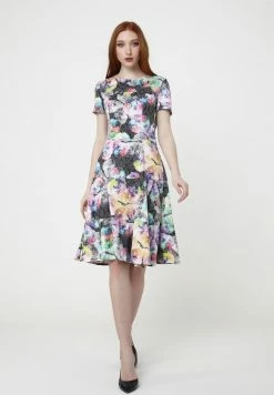 Madam-T Robe De Jour - Anthrazit Flieder