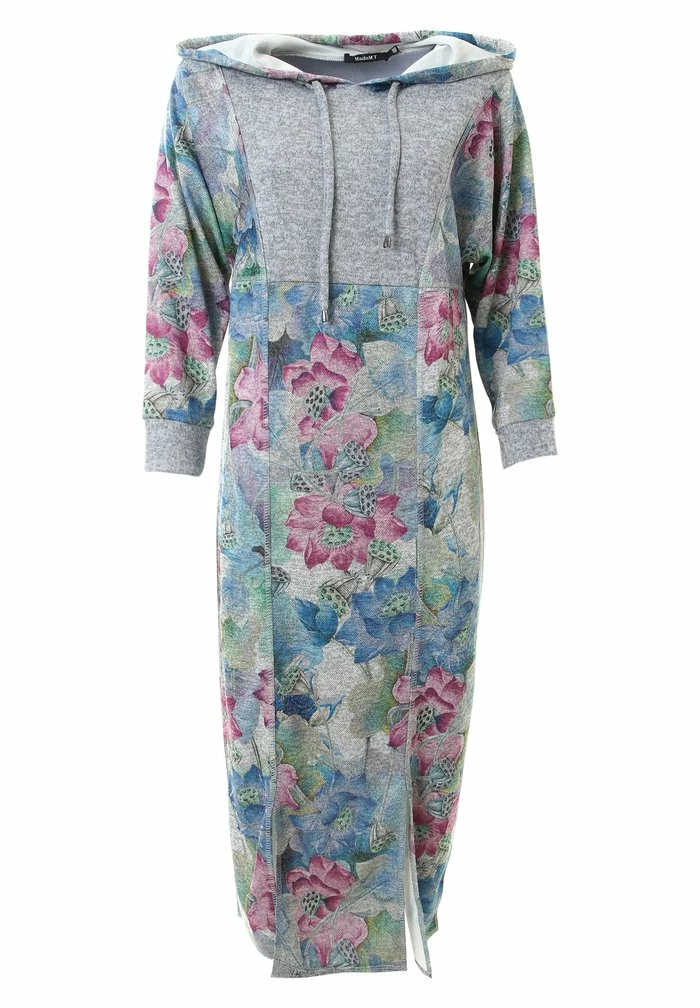 Madam-T ZLATA - Robe Fourreau - Hellblau/ Lila 8 Madam-T ZLATA - Robe Fourreau - Hellblau/ Lila – Image 8