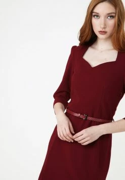 Madam-T Robe De Jour - Weinrot -Madam-T Soldes 2022 798582f71b5b4ca9a763cb89e80c0b20