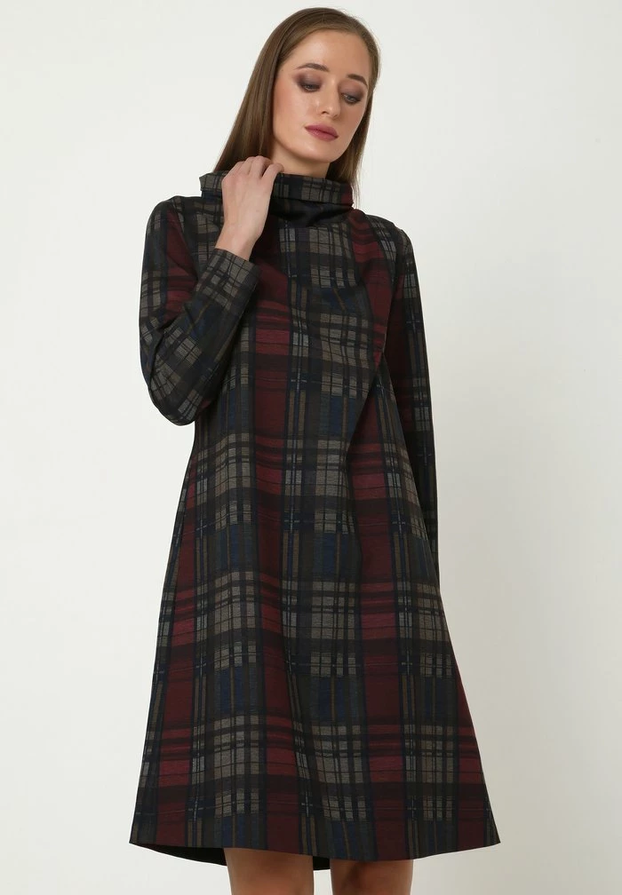 Madam-T ALLTAGSKLEID LEELINA - Robe De Jour - Wein Rot, Blau 1 Madam-T ALLTAGSKLEID LEELINA - Robe De Jour - Wein Rot, Blau